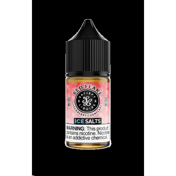 Satisfy E-Liquids Red Flake On Ice 30ml Nic Salt Vape Juice