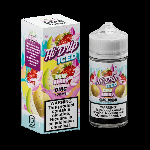 Hi-Drip Honeydew Strawberry Iced 100ml Vape Juice