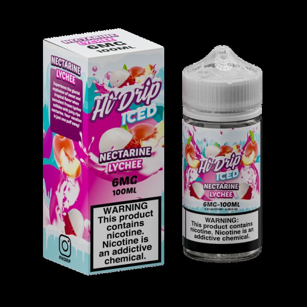 Hi-Drip Nectarine Lychee Iced 100ml Vape Juice