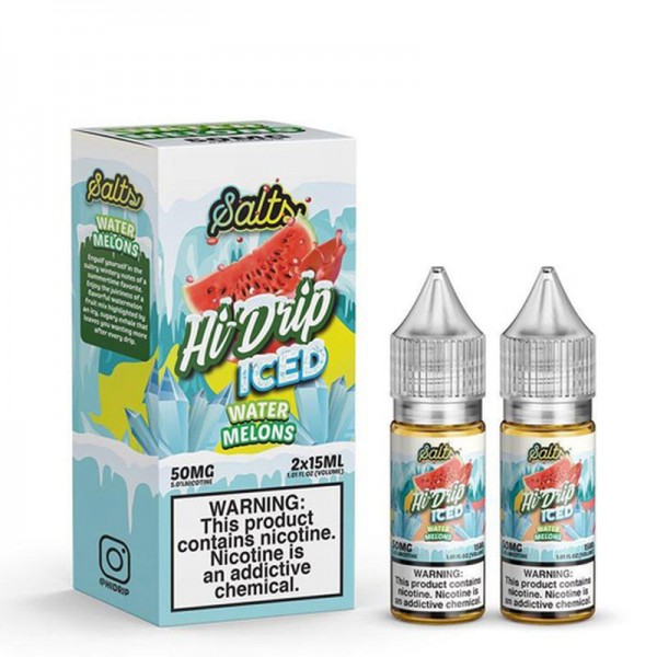 Hi-Drip Salts Water Melons Iced 30ml Nic Salt Vape Juice