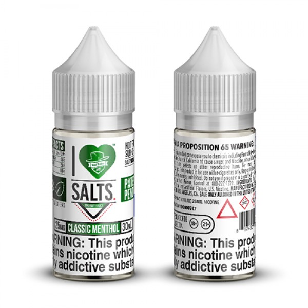 Mad Hatter I Love Salts Classic Menthol 30ml Vape Juice