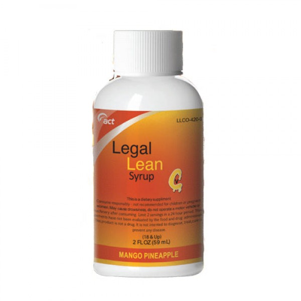 Legal Lean 2oz Syrup Bottle