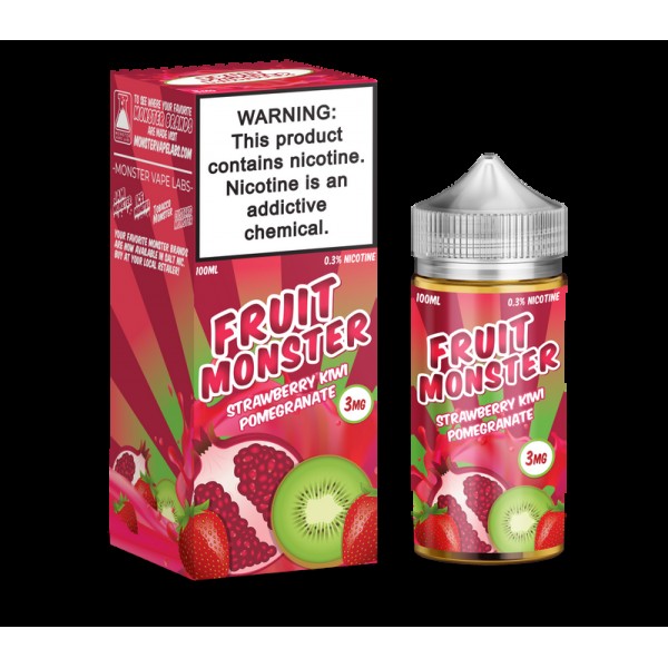 Fruit Monster Strawberry Kiwi Pomegranate 100ml Vape Juice