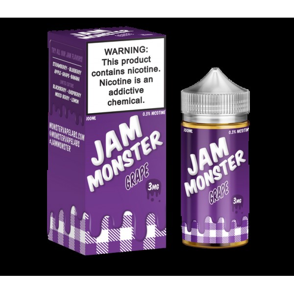 Jam Monster GRAPE Vape Juice 100ml