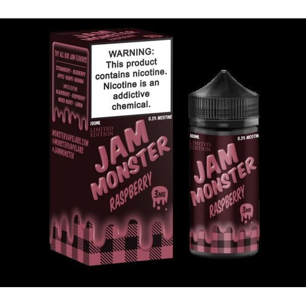 Jam Monster Limited Edition Raspberry 100ml Vape Juice